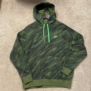 Nike Camo Hoodie Sz L